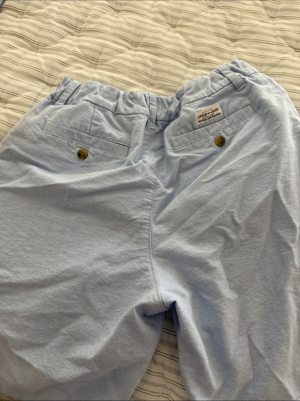 Janie and Jack Light Blue Boys' Blazer & Shorts Set - Picture 4 of 6